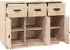 vidaXL Kredens 100x40x75 cm lite drewno sosnowe Podgląd zdjęcia produktu 5