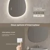 S'AFIELINA 60×45 cm Miroir asymétrique LED - miroir de Voir les images du produit 11