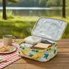 Gelbe Kühltasche 4L mit zwei Kühlakkus, isolierte Lunchbox, Produktbild-Vorschau 4