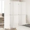 vidaXL Séparation de pièce 5 pièces blanc bois massif Voir les images du produit 2