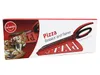The image shows the packaging of a pizza cutter and server. A slice of pizza is shown on the left side of the packaging. Náhled obrázku produktu
