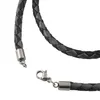 Lederkette Lederband Herren Halskette Schwarz Grau 17-100 Produktbild-Vorschau 2