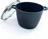 Relaxdays Suppentopf mit Glasdeckel, antihaft, XXL Kochtopf Produktbild-Vorschau 1