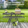 Outsunny Campingtisch höhenverstellbar Klapptisch mit Produktbild-Vorschau 5