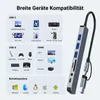 USB-C Multiport Hub – 8 in 1 Adapter mit USB 3.0, USB-C, Produktbild-Vorschau 6