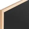 A close-up view of the corner of a blackboard with a natural wood frame. Produktbild-Vorschau