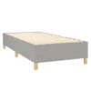 vidaXL Sommier tapissier gris clair 90x190 cm tissu Voir les images du produit 3