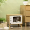 PawHut kattenhol, kattenhuis met speeltje, kattenhuis met Productafbeelding-voorbeeld 2