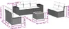 Design 8-tlg. Garten-Sofagarnitur mit Kissen Beige Poly Produktbild-Vorschau 3