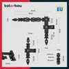 KOTARBAU® Winkelband geschmiedet 400 x 300 x 40 mm Schwarz Produktbild-Vorschau 3