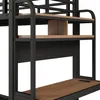 Flieks Etagenbett 90x200cm mit Schreibtisch und Ablagen, Produktbild-Vorschau 8