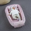 Mini PUNKTE Rosa/ MINKY ROSA Babynestchen Unterlage 2 Tlg Produktbild-Vorschau 1