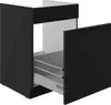 Spülenschrank Siena schwarz 60 ZL 1S BB mit Auszug Produktbild-Vorschau 2