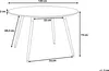 BELIANI Esstisch Schwarz ⌀ 120 cm MDF Platte Matt mit Produktbild-Vorschau 7