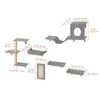 Diagrams and measurements of cat furniture components. Náhled obrázku produktu