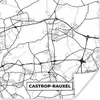 MuchoWow® Poster Karte - Karte - Castrop-Rauxel - Stadtplan Produktbild-Vorschau 1
