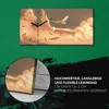 Dekor Leinwand Uhr Wandbilder 60x30 Vogelförmige Wolke im Produktbild-Vorschau 5