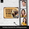 LANOLU Retro Blechschild Faultier, lustige Sprüche Schild Produktbild-Vorschau 2