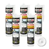 Isolbau Sanitär Silikon 5 x 300 ml Weiß - Hochelastischer Produktbild-Vorschau 1