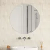 vidaXL Specchio da parete 70 cm vetro rotondo Anteprima dell’immagine prodotto 2