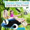 SereneLife Outdoor Spinner-Tellerschaukel – Runde hängende Produktbild-Vorschau 4