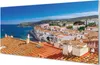 Glasbilder 140x70 Wandkunst Spanien Stadt Berge Meer Produktbild-Vorschau 1