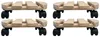 4x dessous de plat à roulettes ronds 30x30 cm - charge max. Voir les images du produit 2