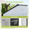 HOMAVO Gerätehaus Metall mit Pultdach, Gartenhaus Metall Produktbild-Vorschau 3
