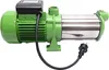 A green and silver water pump with a black power cord and plug, isolated on a white background. Produktbild-Vorschau