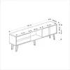 Skye Decor, Vania Fireplace - Anthracite, Gold, Produktbild-Vorschau 7