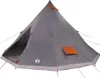 vidaXL Tipi Zelt mit Dach Grau und Orange 560 x 560 x 300 Produktbild-Vorschau 1