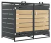 Afvalcontainerbox - 131 x 79 x 116 cm, zwart, staal, Productafbeelding-voorbeeld 16