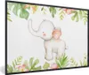 MuchoWow® MuchoWow® Gerahmtes Poster Elefant - Dschungel - Produktbild-Vorschau 1