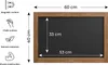 Lavagna MAGNETICA nera da gesso in cornice di legno 60x40 Anteprima dell’immagine prodotto 2