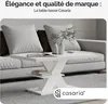 CASARIA® Tavolino Detroit 90x60x45cm da Divano 2 Ripiani in Anteprima dell’immagine prodotto 2