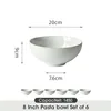 Schüssel Set 6er Ø20 cm Keramik Suppenschüssel Produktbild-Vorschau 2