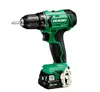 A studio shot of a green and black cordless drill with a battery pack attached, set against a white background. Náhled obrázku produktu
