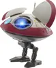 A toy droid with red and white coloring and blue glowing eyes stands on a white background. Anteprima dell’immagine prodotto