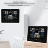 LCD Funk-Wetterstation mit Außensensor, Großes Touchscreen Produktbild-Vorschau 8