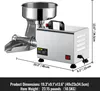 A stainless steel tomato press with dimensions and weight indicated. Produktbild-Vorschau