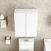 Badezimmerschrank Wandhängend Weiss 2-Türig Modern 3 Produktbild-Vorschau 8