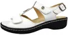 Hickersberger: Scarpe da donna, sandali, sandali bianchi, Anteprima dell’immagine prodotto 1