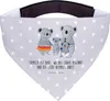 Mr. & Mrs. Panda Dreieckstuch Koala Familie - Grau Pastell Produktbild-Vorschau 1