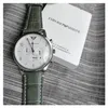Armani Armbanduhr Quarz Analog 43mm Edelstahl Grau Leder Produktbild-Vorschau 5