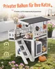 VEVOR Katzenhaus Outdoor, 2-stöckiger Katzenunterstand aus Produktbild-Vorschau 2