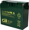 A dark green battery with yellow text and symbols on a white background. Podgląd zdjęcia produktu