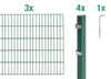 Alberts Doppelstabmatten Zaun, Höhe 180 cm, Länge 6 m, Produktbild-Vorschau 1