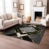 Geometrischer Teppich in Schwarz und Goldoptik mit Produktbild-Vorschau 3