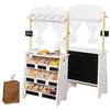 Boutique pour enfants & théâtre 2en1 en bois avec Voir les images du produit 3