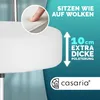 CASARIA® Rollhocker mit Lehne Höhenverstellbar 10cm Produktbild-Vorschau 1